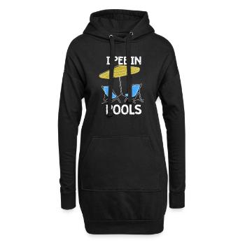 Ich Pinkle In Pools Lustige Witze Sarkastische - Hoodie-Kleid - Schwarz - Vorne