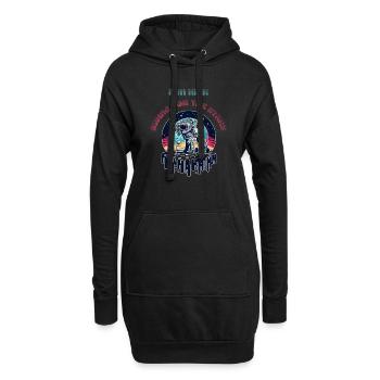 Galactic Golf - Lunar Links Edition - Hoodie-Kleid - Schwarz - Vorne