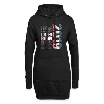 Limited Edition seit 2019 Geburtstag Vintage 2019 - Hoodie-Kleid - Schwarz - Vorne