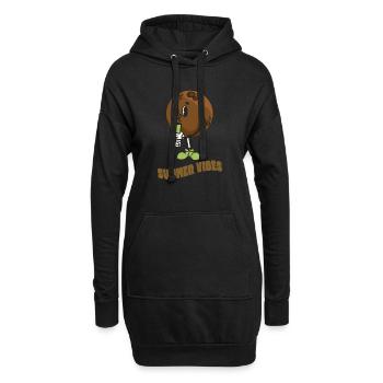 Coconut Lover Juice Beach Tropical Summer - Hoodie-Kleid - Schwarz - Vorne
