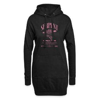 Green Tree Python Modern Reptile Keeper Streetwear - Sweat-shirt à capuche long Femme - noir - Devant