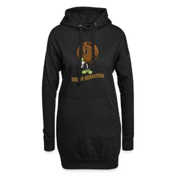 Coconut Lover Juice Beach Tropical Summer - Hoodie-Kleid - Schwarz - Vorne