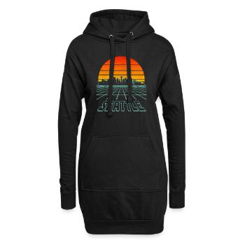 Seattle Washington Souvenir Geschenk - Hoodie-Kleid - Schwarz - Vorne