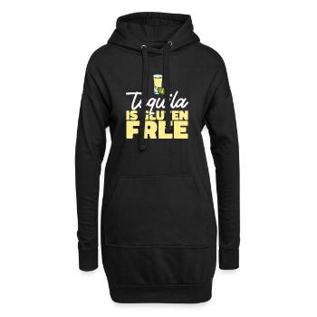 Sans gluten Intolérance au gluten - Sweat-shirt à capuche long Femme - noir - Devant