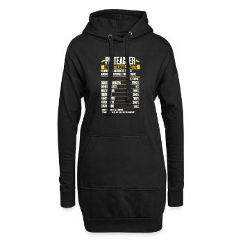Sportlehrer Sport Lehrer Sportunterricht - Hoodie-Kleid - Schwarz - Vorne