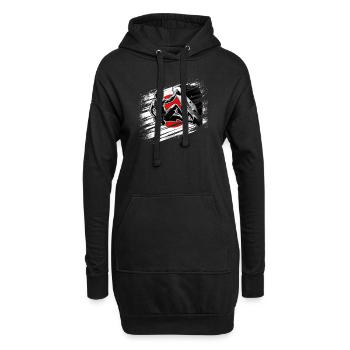 Japan Climber – Escalade de bloc en détresse - Sweat-shirt à capuche long Femme - noir - Devant