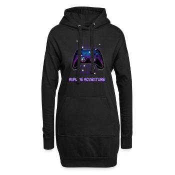 Gamers Video Gaming Geek Console Game Controller - Hoodie-Kleid - Schwarz - Vorne