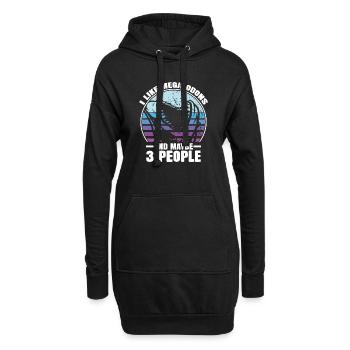 Biologie du requin mégalodon Amoureux des requins de mer - Sweat-shirt à capuche long Femme - noir - Devant