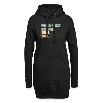 Meilleur mari depuis 2004 20e anniversaire de mariage - Sweat-shirt à capuche long Femme - noir - Devant