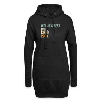 Meilleure épouse depuis 2004 20e anniversaire de mariage - Sweat-shirt à capuche long Femme - noir - Devant