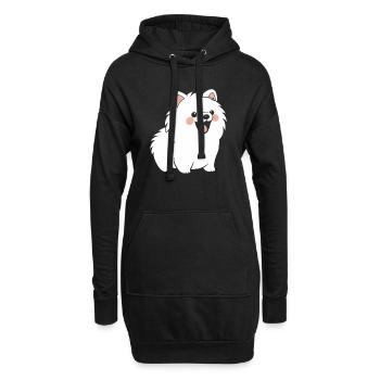 Spitz - Hoodie-Kleid - Schwarz - Vorne