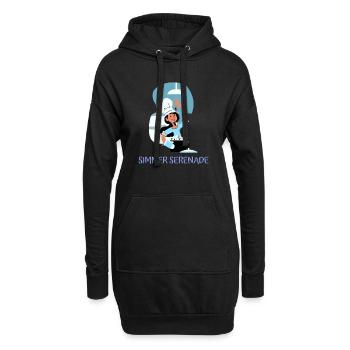 Chef Cuisinier Cuisine Culinaire Retro Bake Restaurant - Sweat-shirt à capuche long Femme - noir - Devant