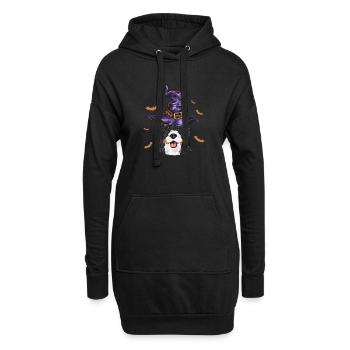 Chien Bernedoodle - Sweat-shirt à capuche long Femme - noir - Devant