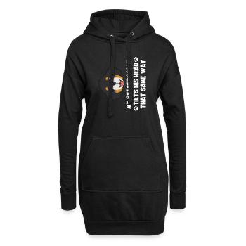 Chien Bernedoodle - Sweat-shirt à capuche long Femme - noir - Devant