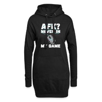 PC Joueur Vidéo Ordinateur Nerd Jeux WASD - Sweat-shirt à capuche long Femme - noir - Devant