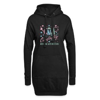 CNA Nursing Quotes Funny Nurse Lovers Cute CNA - Hoodie-Kleid - Schwarz - Vorne