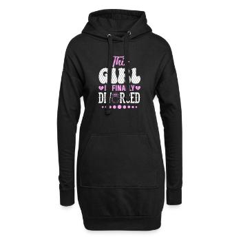 This Girl Is Finally Divorced Funny Happy Divorce - Hoodie Dress - black - Front
