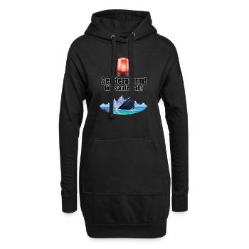 Genderalarm - Hoodie-Kleid - Schwarz - Vorne
