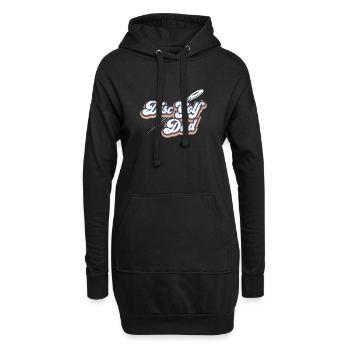 Disc Golf Papa Disc Golf Vater Disc Golf Eltern - Hoodie-Kleid - Schwarz - Vorne
