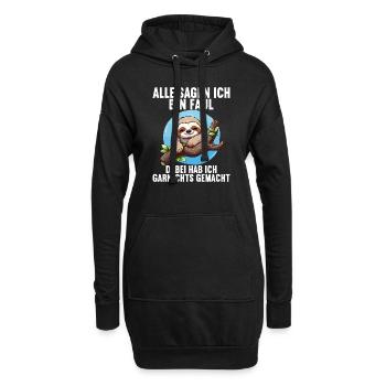 Mes parents disent tous que je suis paresseux - Sweat-shirt à capuche long Femme - noir - Devant