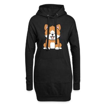 Shikoku - Hoodie-Kleid - Schwarz - Vorne