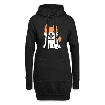 Shikoku - Hoodie-Kleid - Schwarz - Vorne