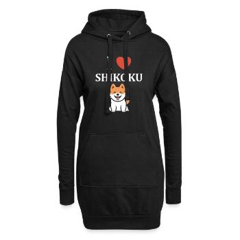 Shikoku - Hoodie-Kleid - Schwarz - Vorne
