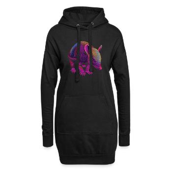 Tatou - Sweat-shirt à capuche long Femme - noir - Devant