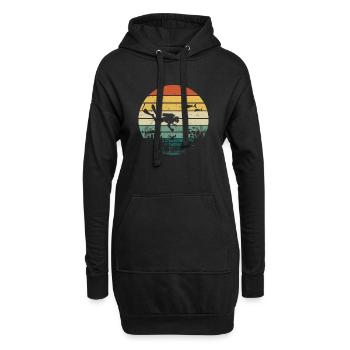 Plongée Plongeur Amoureux de l’océan - Sweat-shirt à capuche long Femme - noir - Devant