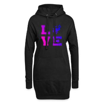 Scuba Diver Taucher Tauchen Diver Damen - Hoodie-Kleid - Schwarz - Vorne