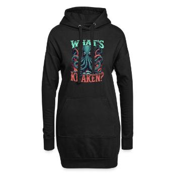 Kraken Legendary sea creature. - Hoodie Dress - black - Front