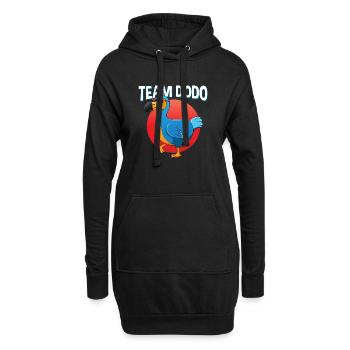 Amoureux des oiseaux Flying Bird Dodo - Sweat-shirt à capuche long Femme - noir - Devant