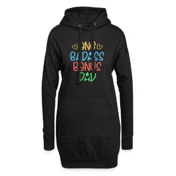 One Badass Bonus Dad Stepfather Adoption - Hoodie-Kleid - Schwarz - Vorne