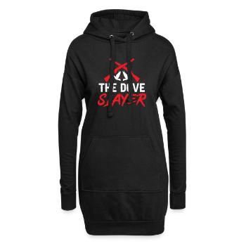 Taubenjäger Taubenjagd Tauben - Hoodie-Kleid - Schwarz - Vorne