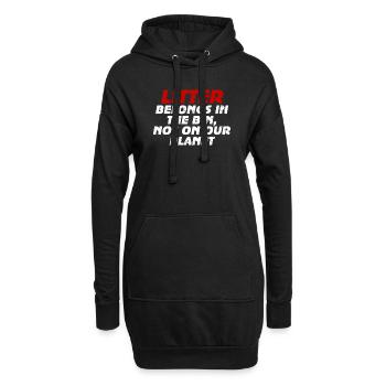 No Littering Anti Littering Earth Day - Hoodie Dress - black - Front