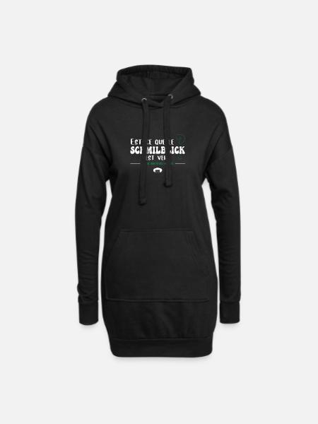 Ist Schmilblick grün? Müller - Hoodie-Kleid - Schwarz