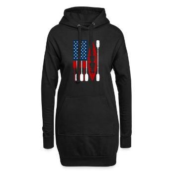 Rowboot Der Crew Boot Rowboot Rower Rowes Rower - Hoodie-Kleid - Schwarz - Vorne