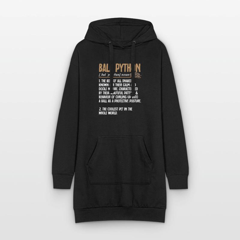 Ball Python Schlange Königspython Hoodie-Kleid