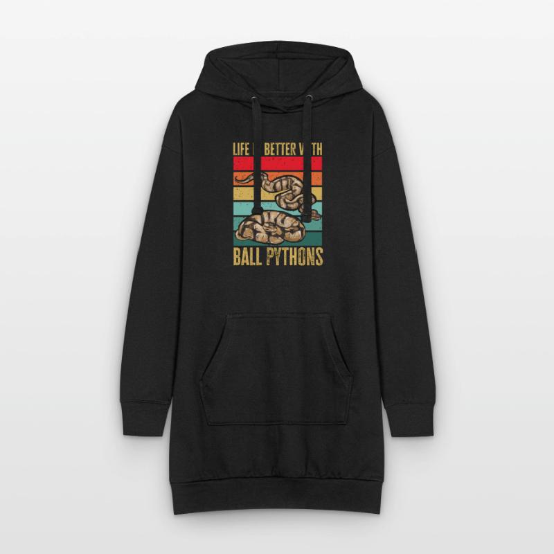 Ball Python Schlange Königspython Hoodie-Kleid