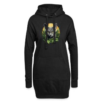 Korat Chaton Korat Chat - Sweat-shirt à capuche long Femme - noir - Devant