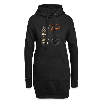 I Play Trumpet So Yeah I'm Pretty Cool - Hoodie Dress - black - Front