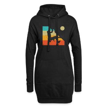 Grimpeur Escalade Montagne - Sweat-shirt à capuche long Femme - noir - Devant