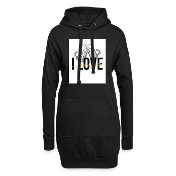 J’adore - Sweat-shirt à capuche long Femme - noir - Devant