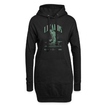 Panther Caméléon Streetwear Lézard Keeper - Sweat-shirt à capuche long Femme - noir - Devant