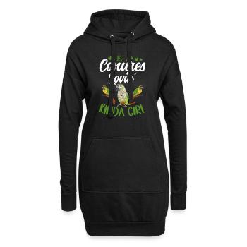 Molinasittich Papagei Vogel Sittich - Hoodie-Kleid - Schwarz - Vorne