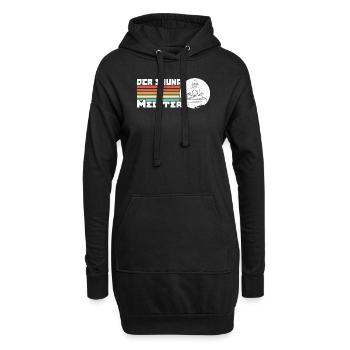 Der Sauna Meister Spa Massage Schwitzstube - Hoodie-Kleid - Schwarz - Vorne