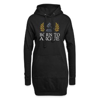 Né pour plaider Judge Advocate Attorney - Sweat-shirt à capuche long Femme - noir - Devant