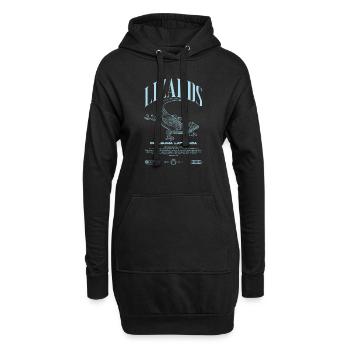 Phelsuma laticauda jour Gecko gardien de lézard - Sweat-shirt à capuche long Femme - noir - Devant