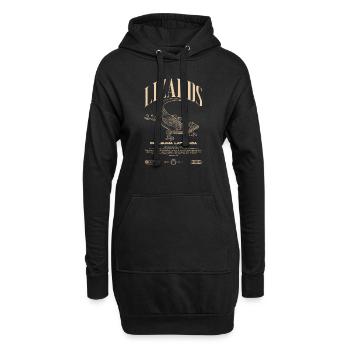 Phelsuma laticauda jour Gecko gardien de lézard - Sweat-shirt à capuche long Femme - noir - Devant