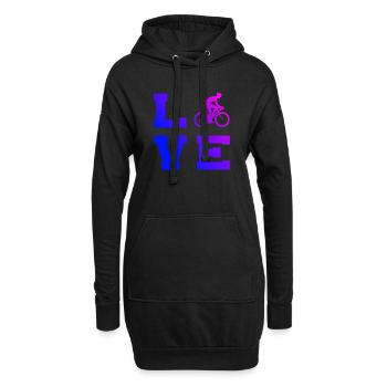 Rennradfahren Rennradfahrer Herren Rennrad - Hoodie-Kleid - Schwarz - Vorne